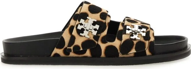 Tory Burch Leopard Leather Flats