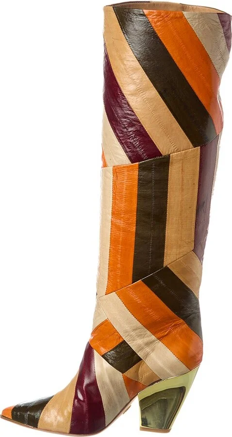 Tory Burch Lila Leather Knee-High Boot - Image 2