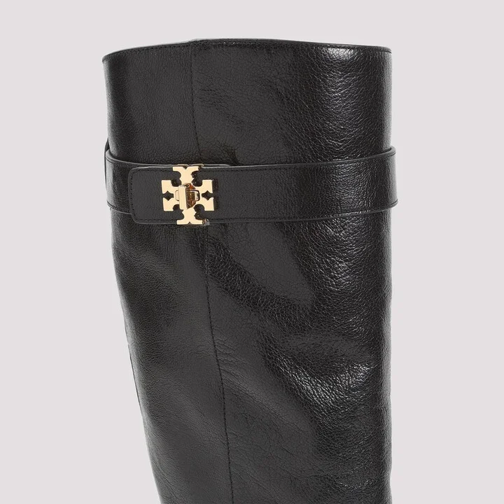 Tory Burch 'Lock Ridin' Black Leather Boots - Image 5