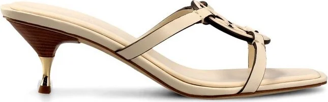 Tory Burch Logo Detailed Heeled Sandals