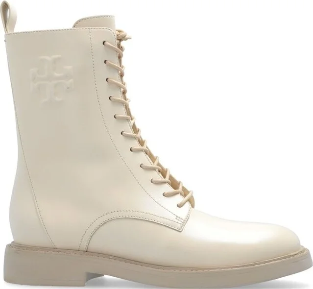 Tory Burch Logo Embossed Boots