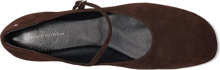 Tory Burch Mary Jane Ballet Women's Flat Shoes Dark Cocoa : 10.5 M, Leather/Nylon - Image 2
