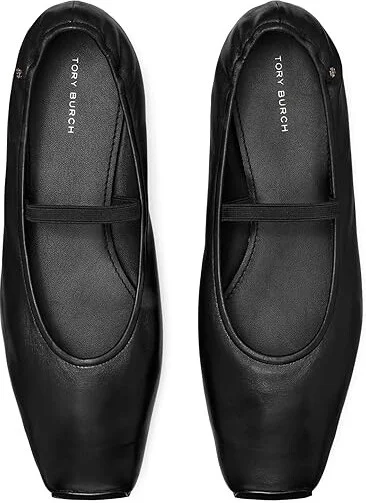 Tory Burch Mary Jane Ballet Women's Flat Shoes Perfect Black/Perfect Black : 5 M, Leather/Nylon - Image 2