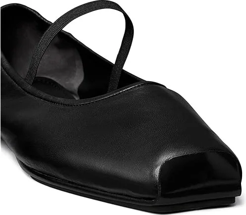 Tory Burch Mary Jane Ballet Women's Flat Shoes Perfect Black/Perfect Black : 5 M, Leather/Nylon - Image 3