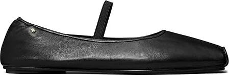 Tory Burch Mary Jane Ballet Women's Flat Shoes Perfect Black/Perfect Black : 5 M, Leather/Nylon - Image 4