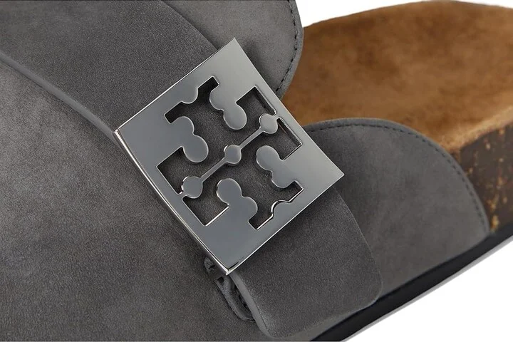 Tory Burch Mellow Mule Women's Shoes Charcoal Gray/Silver : 7.5 M, Suede - Image 7