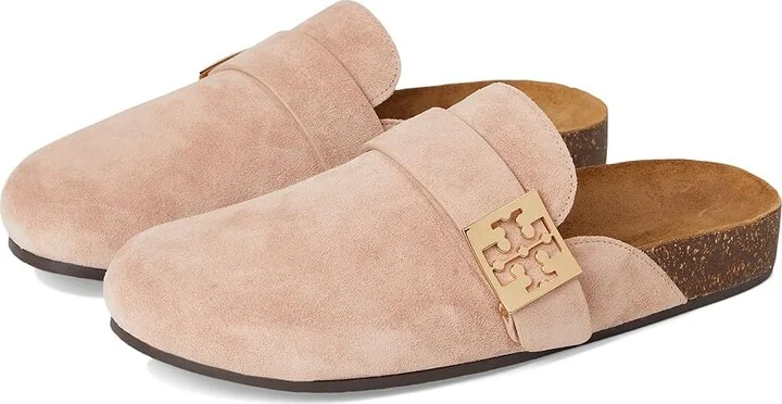 Tory Burch Mellow Mule Women's Shoes Malva/Gold : 8.5 M, Suede