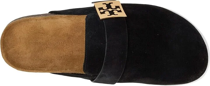 Tory Burch Mellow Mule Women's Shoes Perfect Black/Gold : 10 M, Suede - Image 2