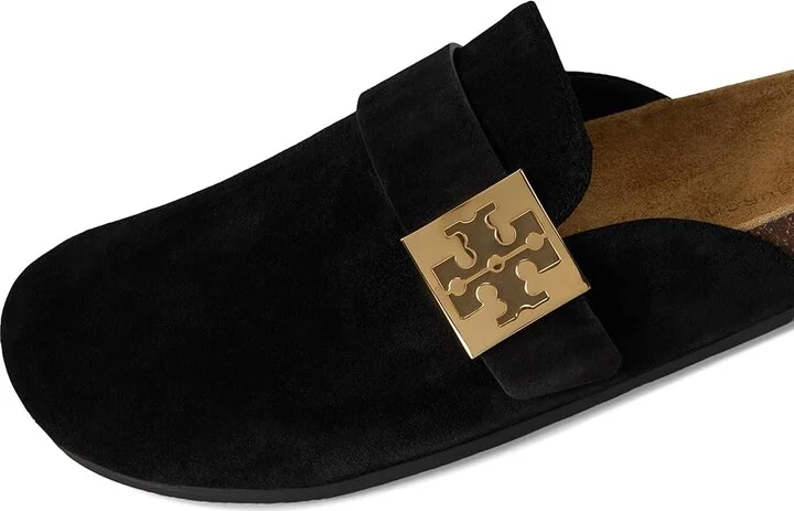 Tory Burch Mellow Mule Women's Shoes Perfect Black/Gold : 10 M, Suede - Image 7