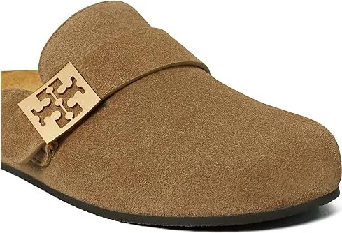 Tory Burch Mellow Mule Women's Shoes River Rock/Gold : 6 M, Suede - Image 3