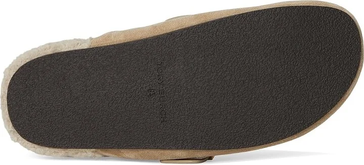 Tory Burch Mellow Shearling Mule Women's Flat Shoes Noisette/Taupe : 7.5 M, Leather/Polyester/Rubber - Image 3