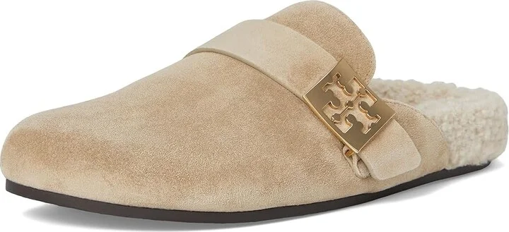 Tory Burch Mellow Shearling Mule Women's Flat Shoes Noisette/Taupe : 7.5 M, Leather/Polyester/Rubber - Image 5