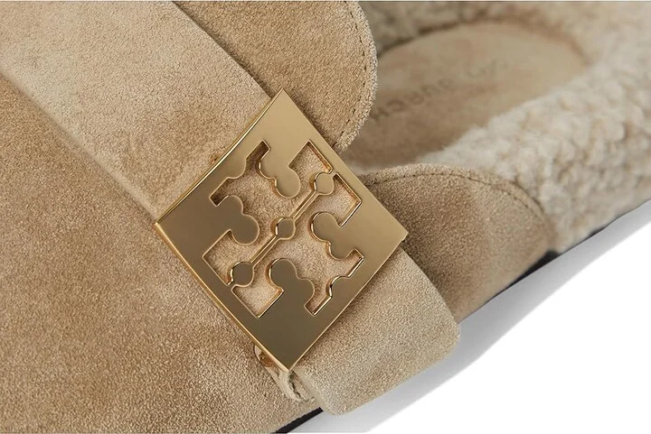 Tory Burch Mellow Shearling Mule Women's Flat Shoes Noisette/Taupe : 7.5 M, Leather/Polyester/Rubber - Image 7