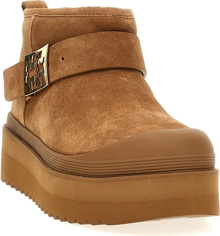 Tory Burch 'Mellow Shearling Platform' Ankle Boots - Image 2