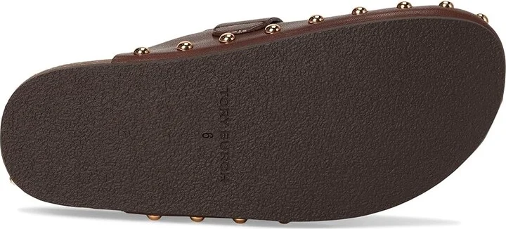 Tory Burch Mellow Stud Mule Women's Shoes Deep Mocha/Gold : 7 M, Leather - Image 3