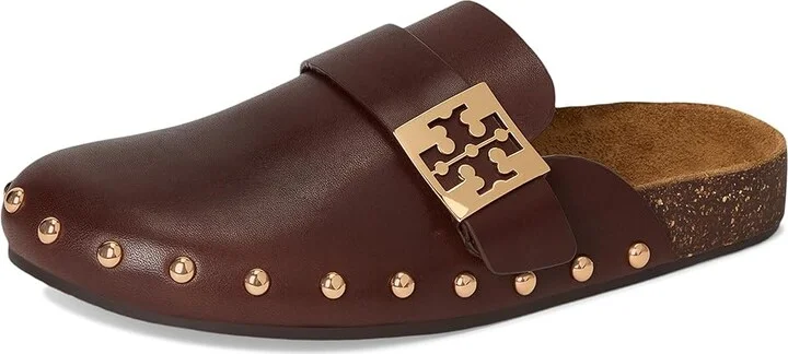 Tory Burch Mellow Stud Mule Women's Shoes Deep Mocha/Gold : 7 M, Leather - Image 5