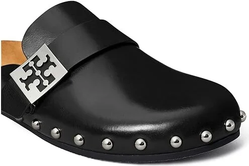 Tory Burch Mellow Stud Mule Women's Shoes Perfect Black/Silver : 10.5 M, Leather - Image 3