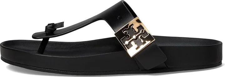 Tory Burch Mellow Thong Sandal Women's Shoes Perfect Black/Perfect Black : 10 M, Leather - Image 6