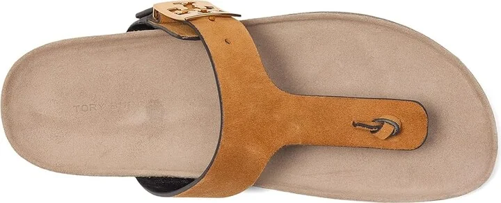 Tory Burch Mellow Thong Sandal Women's Shoes Rhum/Avola : 10 M, Leather - Image 2