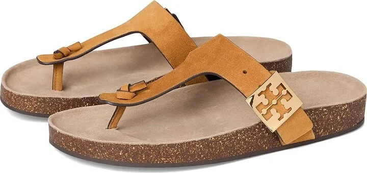 Tory Burch Mellow Thong Sandal Women's Shoes Rhum/Avola : 10 M, Leather
