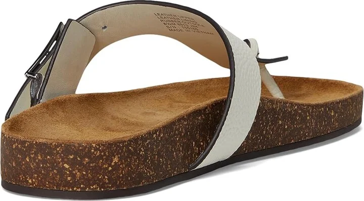 Tory Burch Mellow Thong Sandals Women's Wedge Shoes Blanc/Light Oak : 7.5 M, Suede - Image 4