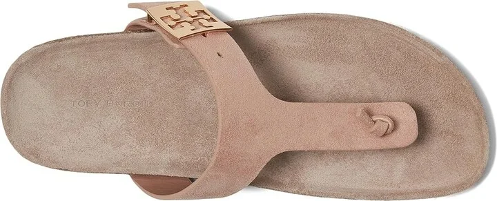 Tory Burch Mellow Thong Sandals Women's Wedge Shoes Malva/Avola : 7 M, Suede - Image 2