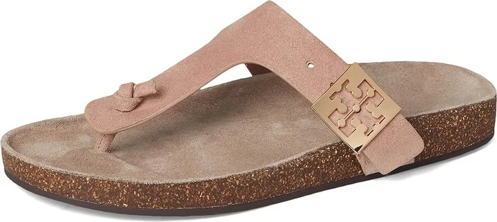 Tory Burch Mellow Thong Sandals Women's Wedge Shoes Malva/Avola : 7 M, Suede - Image 5