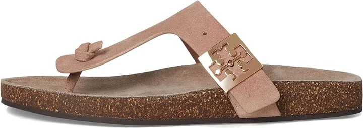 Tory Burch Mellow Thong Sandals Women's Wedge Shoes Malva/Avola : 7 M, Suede - Image 6
