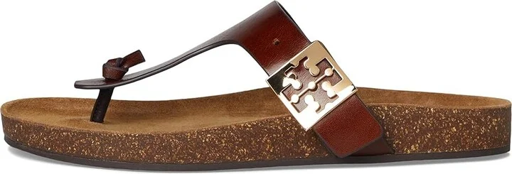 Tory Burch Mellow Thong Sandals Women's Wedge Shoes Negroni/Light Teak : 9.5 M, Suede - Image 6