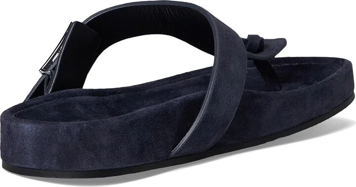 Tory Burch Mellow Thong Sandals Women's Wedge Shoes New Navy/New Navy : 6.5 M, Suede - Image 4