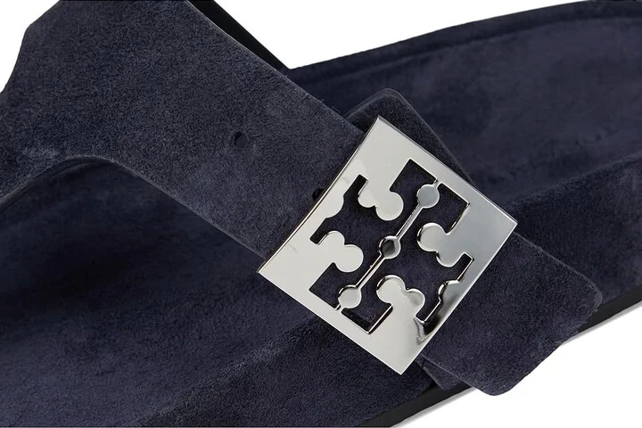 Tory Burch Mellow Thong Sandals Women's Wedge Shoes New Navy/New Navy : 6.5 M, Suede - Image 7