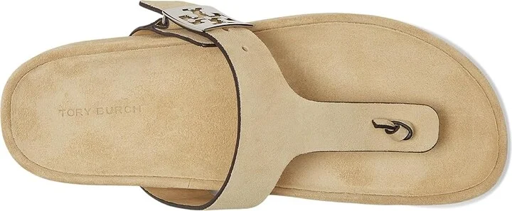 Tory Burch Mellow Thong Sandals Women's Wedge Shoes Praline/Praline : 7 M, Suede - Image 2