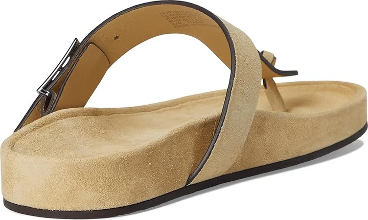 Tory Burch Mellow Thong Sandals Women's Wedge Shoes Praline/Praline : 7 M, Suede - Image 4