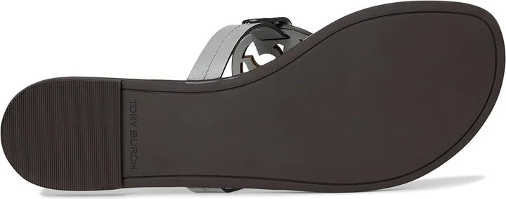 Tory Burch Metal Miller Women's Shoes Loutre Gray/Silver : 10.5 M, Leather - Image 3