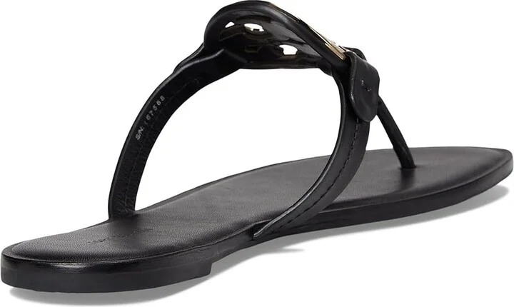 Tory Burch Metal Miller Women's Shoes Perfect Black/Gold 1 : 10 M, Leather - Image 4