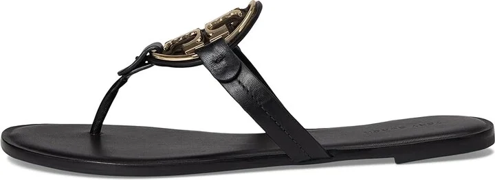 Tory Burch Metal Miller Women's Shoes Perfect Black/Gold 1 : 10 M, Leather - Image 6