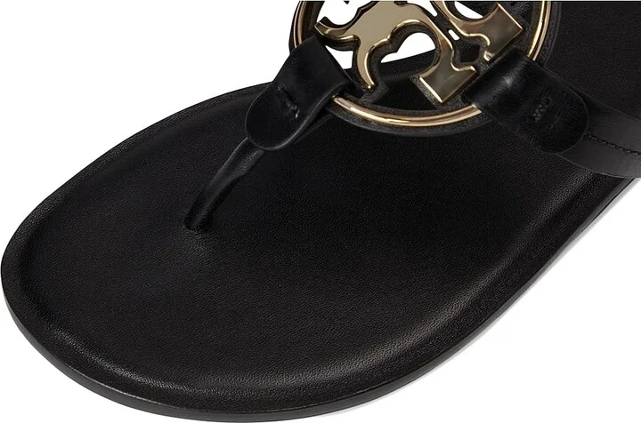 Tory Burch Metal Miller Women's Shoes Perfect Black/Gold 1 : 10 M, Leather - Image 7