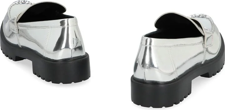 Tory Burch Metallic Eco Leather Loafers - Image 4