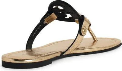 Tory Burch 'Miller' Beige Leather Flip-Flops - Image 3