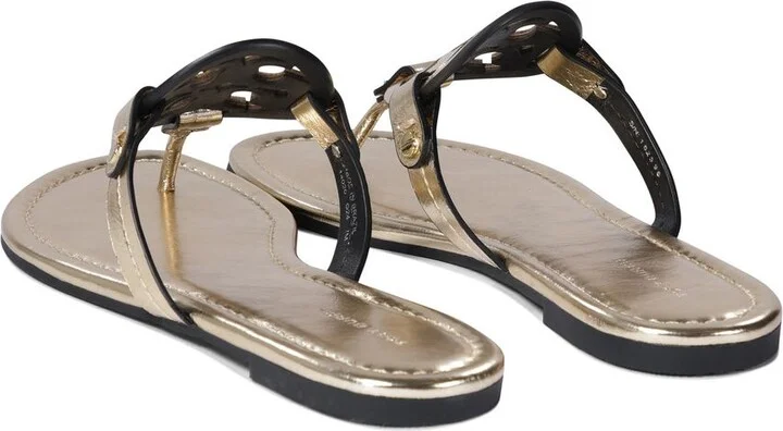Tory Burch 'Miller' Beige Leather Flip-Flops - Image 5