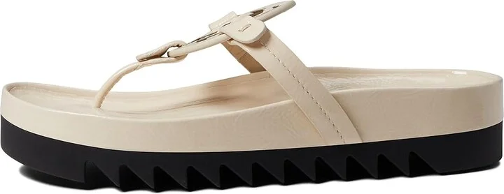 Tory Burch Miller Cloud Lug Women's Shoes New Cream/Perfect Black : 12 M, Leather - Image 5