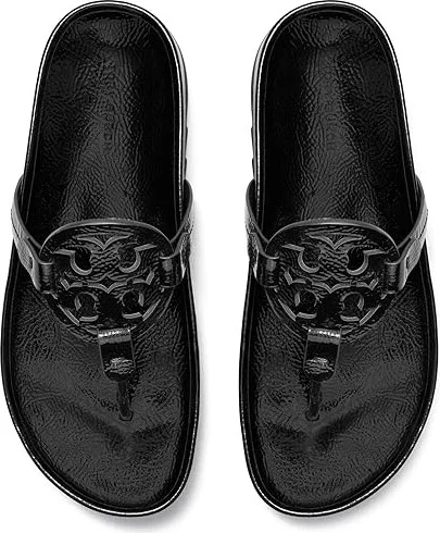 Tory Burch Miller Cloud Lug Women's Shoes Perfect Black/Perfect Black : 5 M, Leather - Image 2