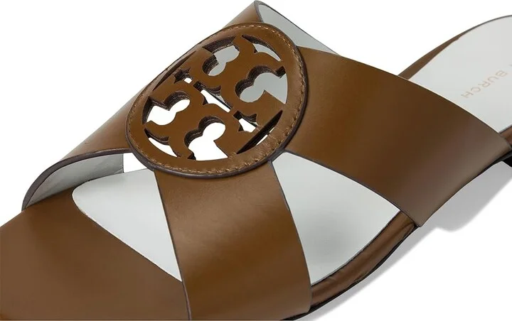 Tory Burch Miller Criss Cross Sandal Women's Sandals Almond Oats : 11 M, Leather - Image 7