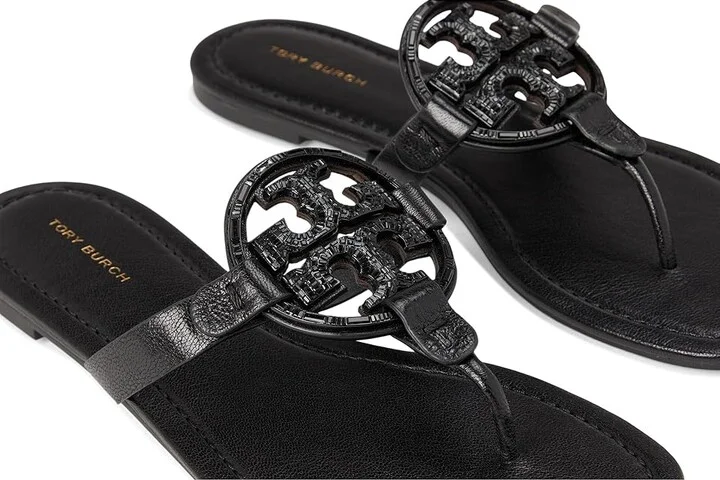 Tory Burch Miller Deco Women's Sandals Perfect Black : 9.5 M, Leather - Image 7