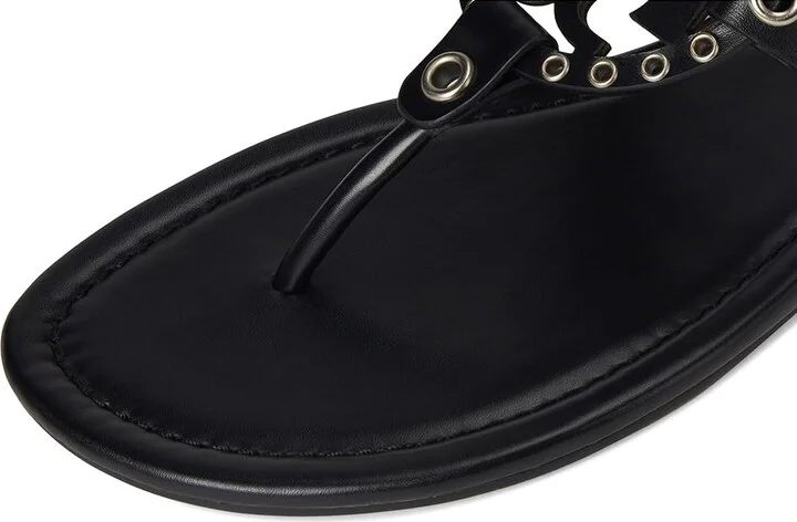 Tory Burch Miller Eyelet Sandal Women's Sandals Black/Silver : 7.5 M, Leather/Rubber - Image 7