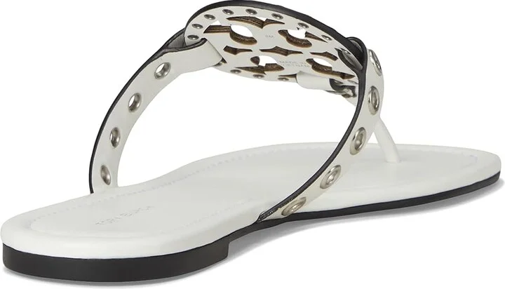 Tory Burch Miller Eyelet Sandal Women's Sandals Cloud/Silver : 8.5 M, Leather/Rubber - Image 4