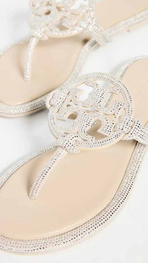 Tory Burch Miller Knotted Pave Sandals - Image 3