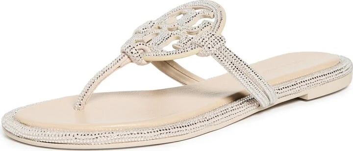 Tory Burch Miller Knotted Pave Sandals