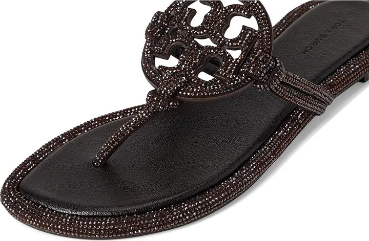 Tory Burch Miller Knotted Pave Women's Shoes Cocoa : 11 M, Leather - Image 7