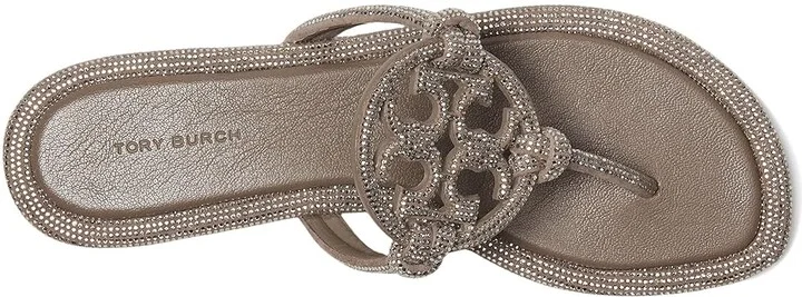 Tory Burch Miller Knotted Pave Women's Shoes Dark Clay : 6.5 M, Leather - Image 2